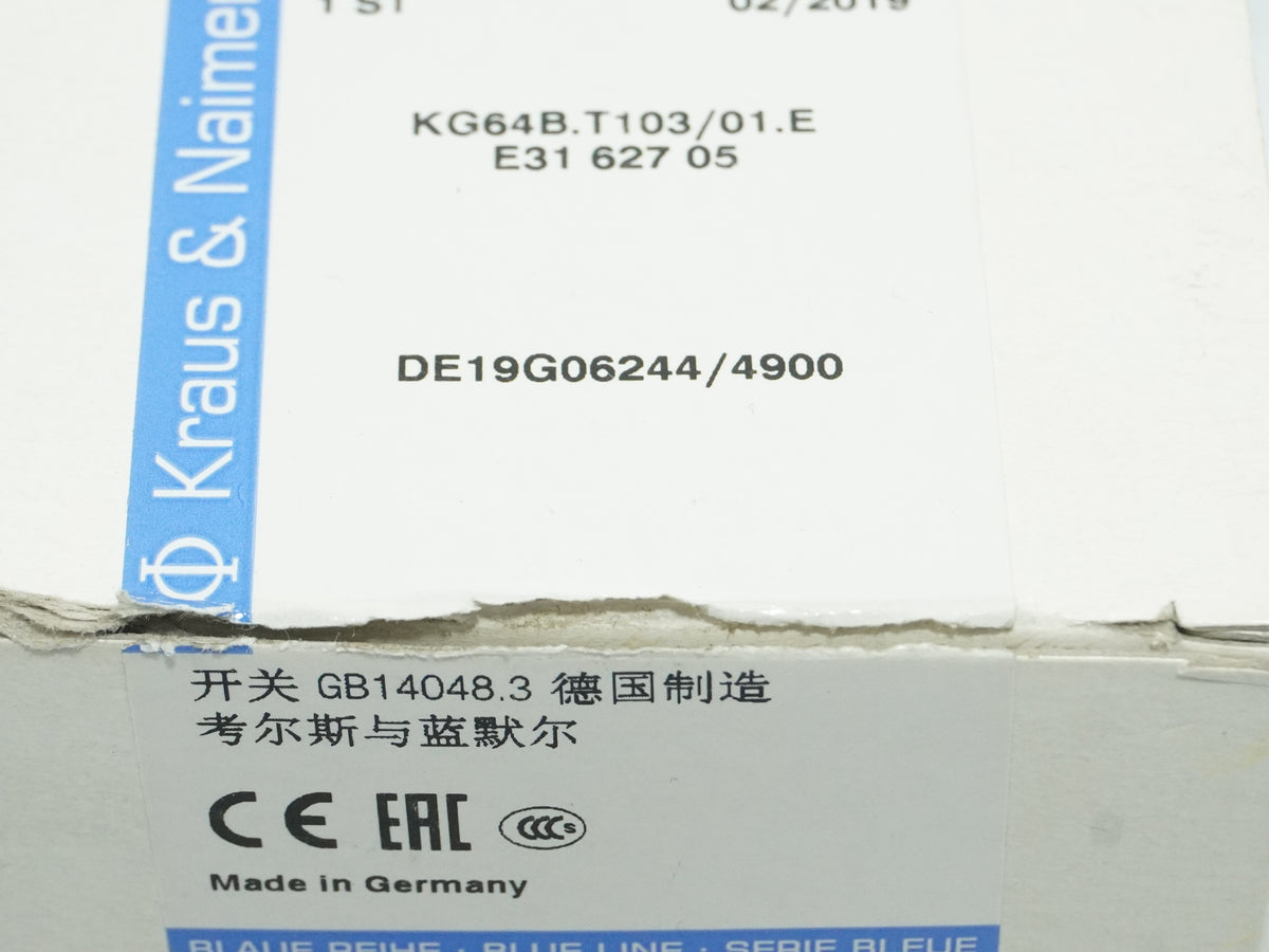 KRAUS & NAIMER KG64B.T103/01.E Blue Line Cam Switch