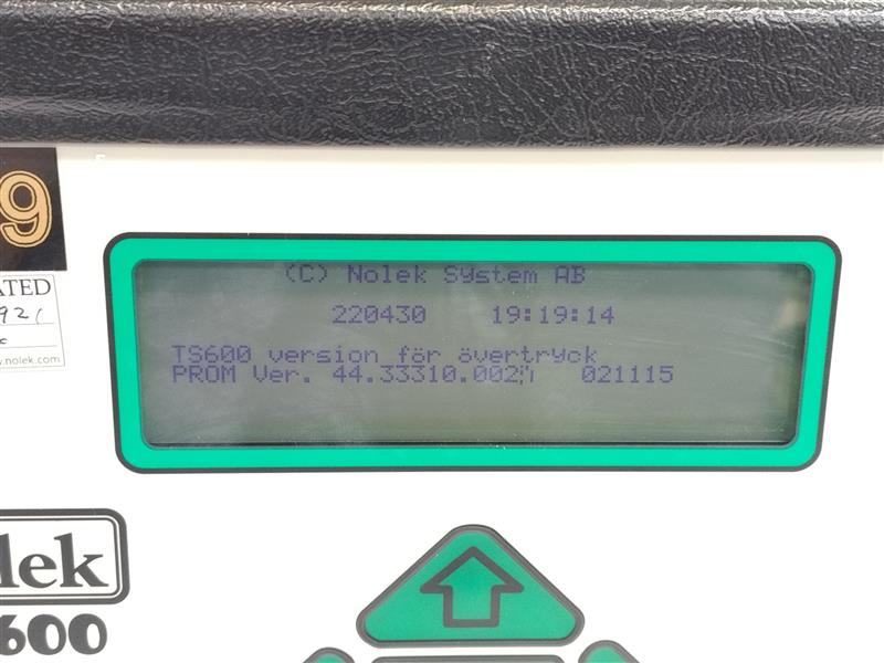 Nolek TS600 Leak Test Machine, Type: 612.4, 230VAC, 47-63Hz, 0,5A
