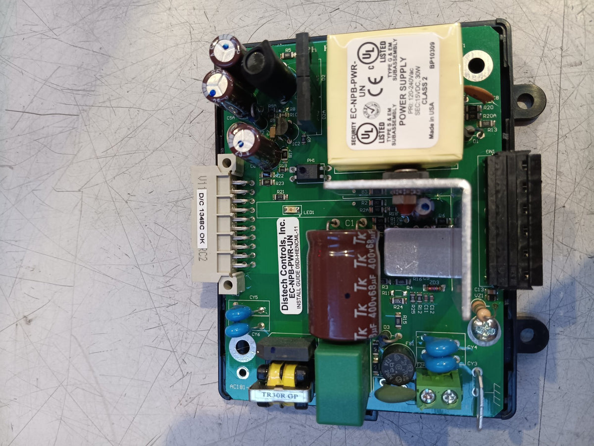Distech Controls EC-NPB-PWR-UN Power Supply Module 15VDC, 30W