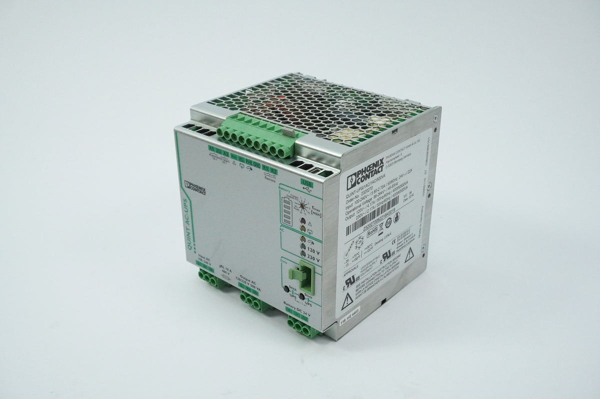 Phoenix Contact 2320270 QUINT-UPS/1AC/1AC/500VA DIN Uninterruptible Power Supply