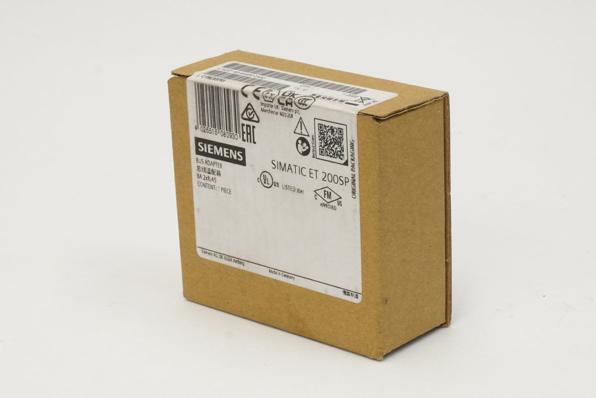 Siemens 6ES7193-6AR00-0AA0 SIMATIC ET 200SP BusAdapter BA 2xRJ45