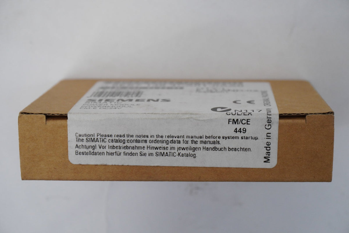 Siemens 6ES7138-4CA01-0AA0 SIMATIC DP, PM-E Power Module for ET 200S