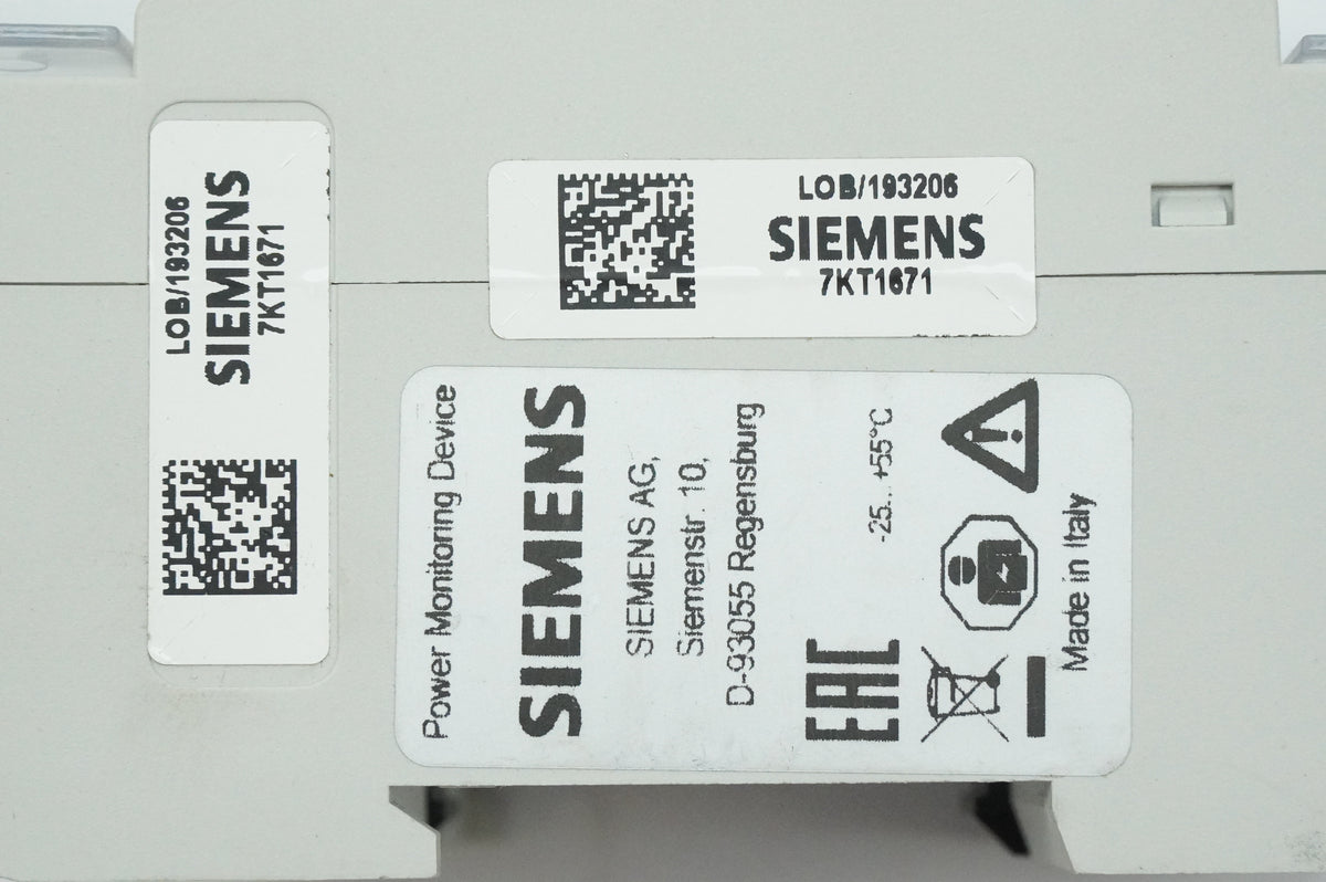 Siemens 7KT1671 SENTRON Power Monitoring Device
