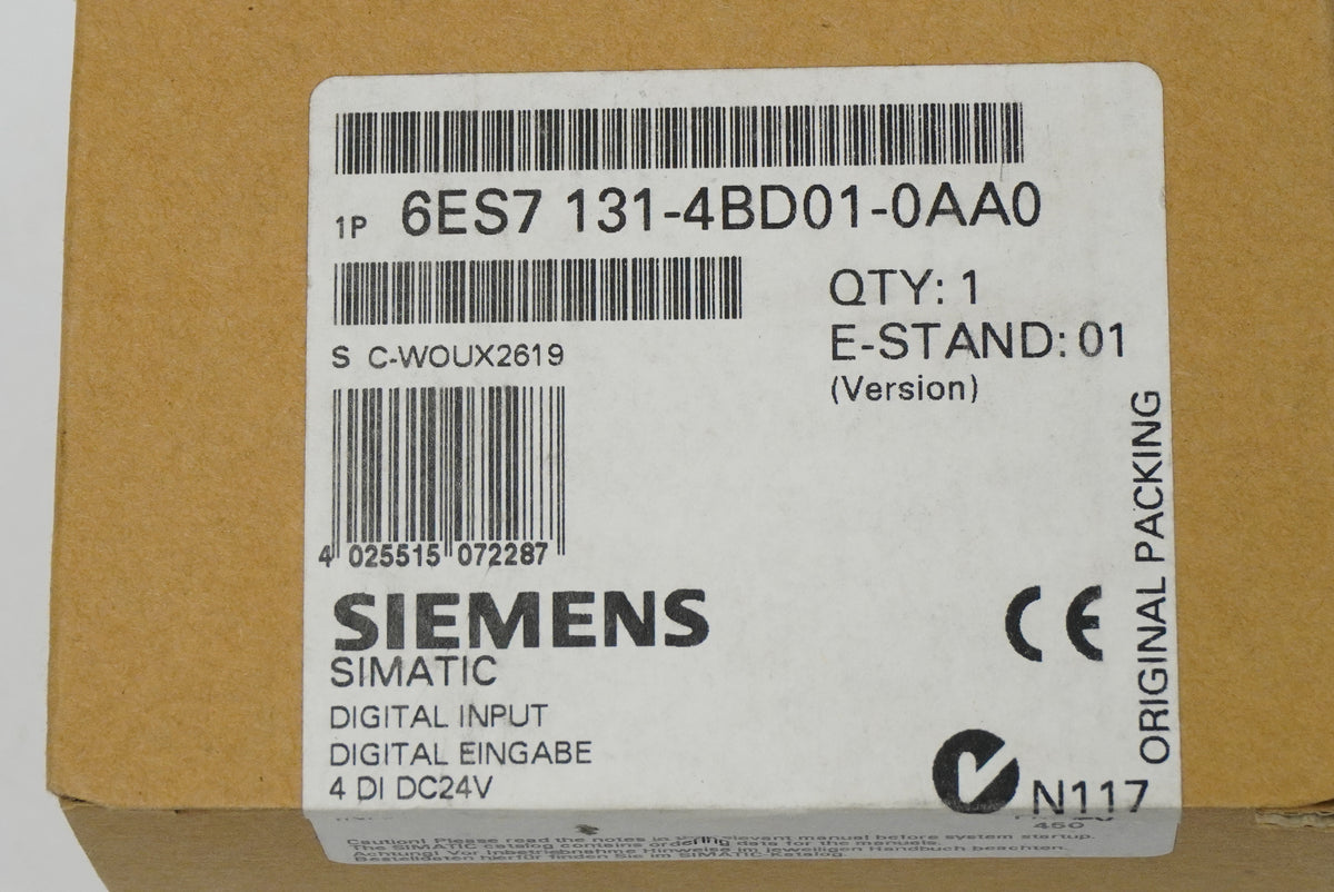 Siemens 6ES7 131-4BD01-0AA0 SIMATIC DP Electronic Module for ET 200S