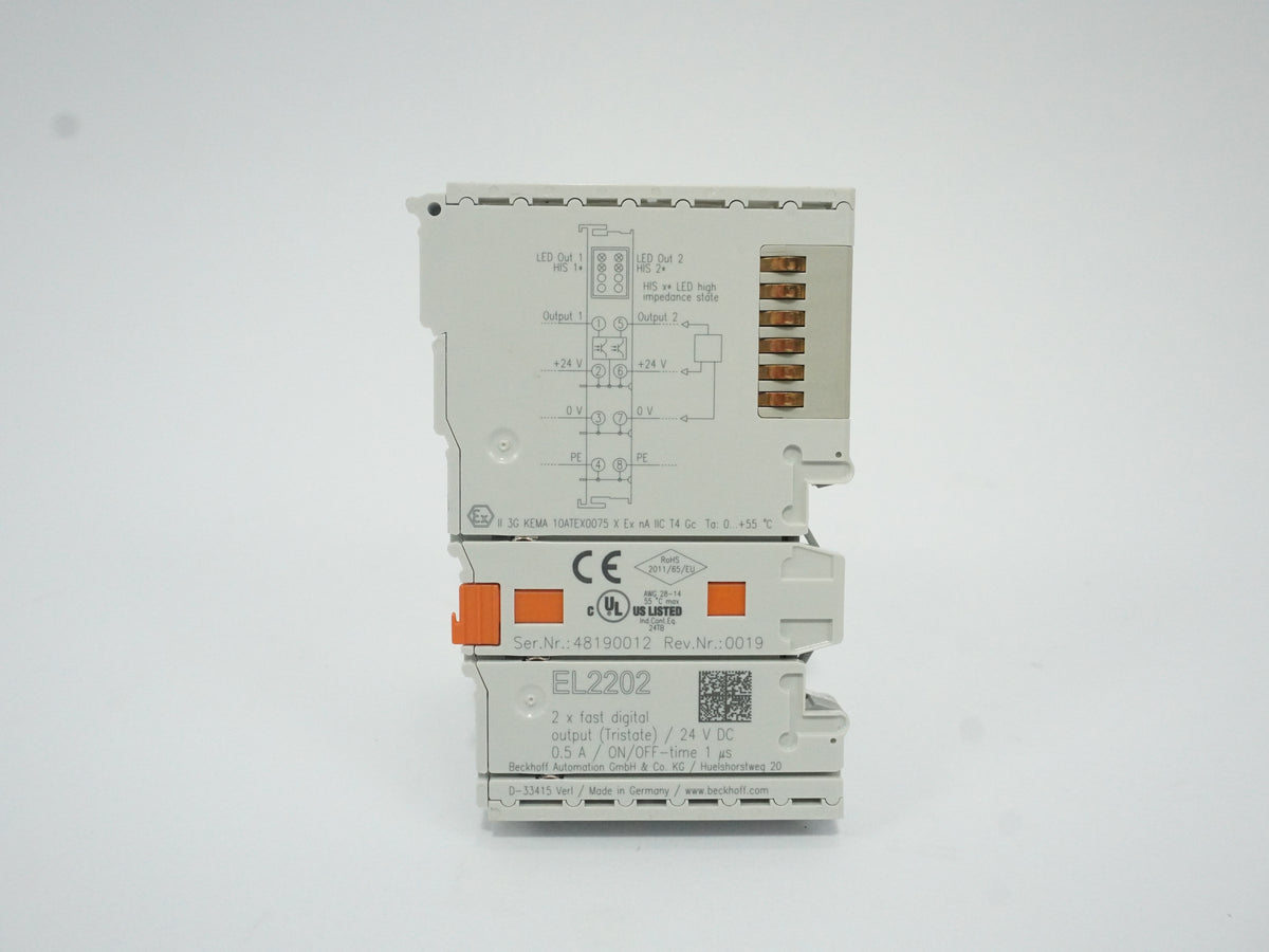 Beckhoff EL2202 2-Channel Fast Digital Output Terminal 24V DC