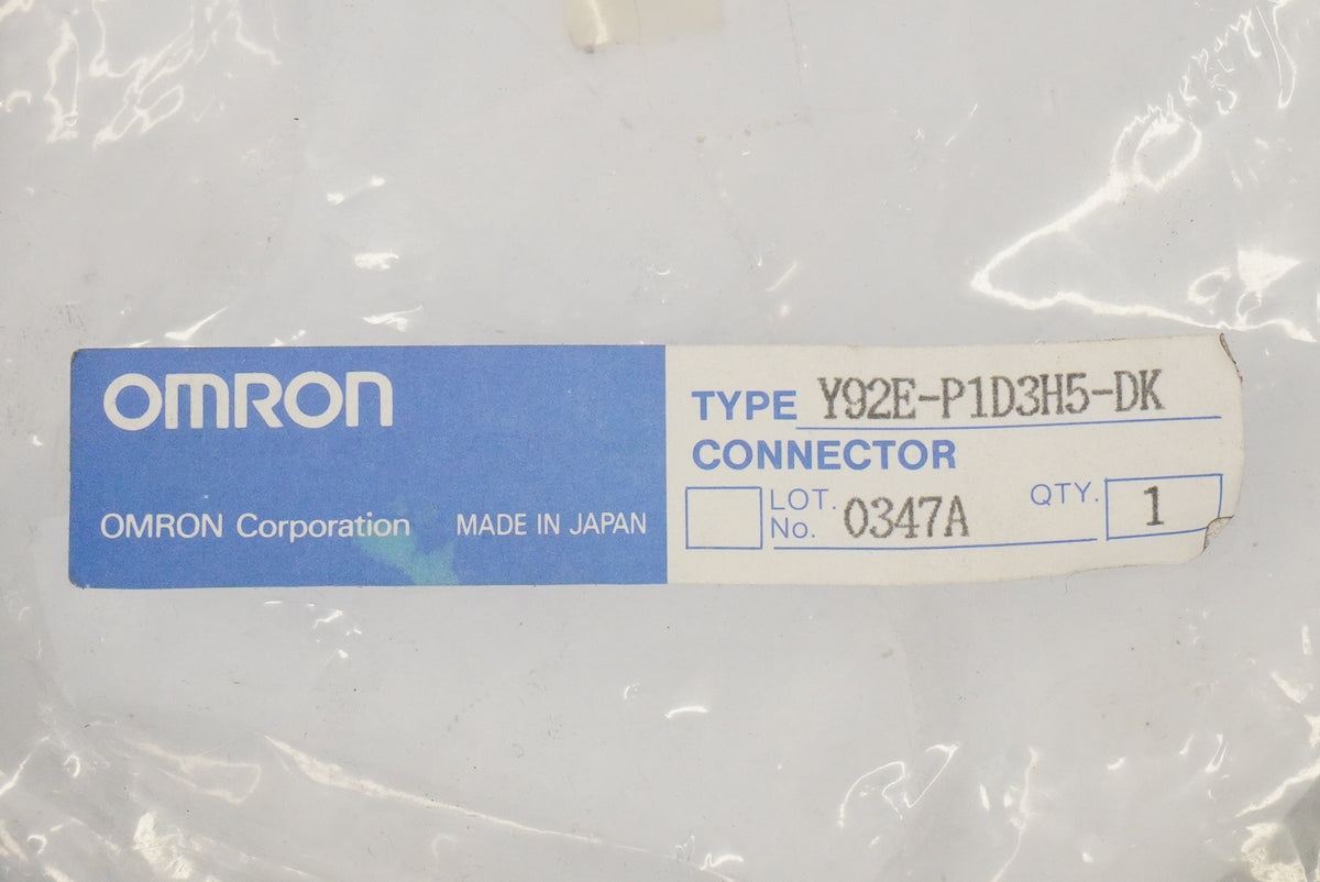 Omron Y92E-P1D3H5-DK Sensor Cable / Proximity Switch Connector Cordset