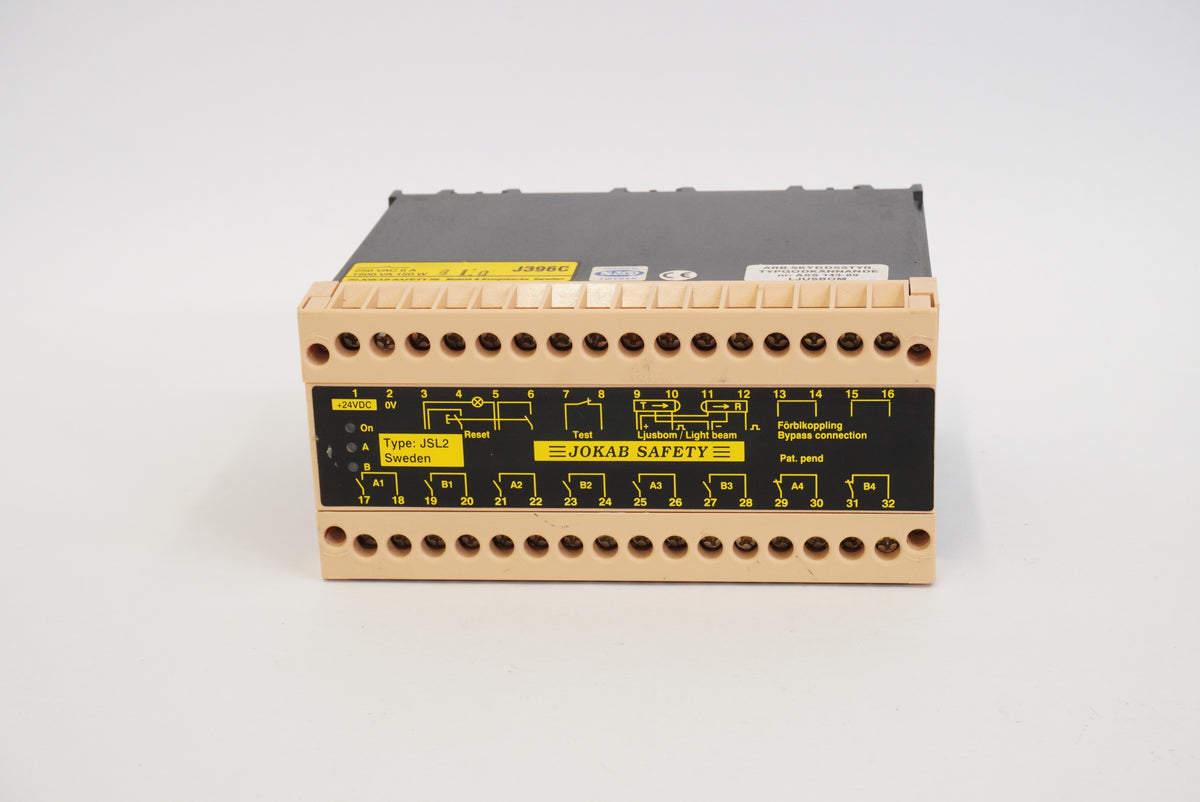 Jokab Safety J396C Ljusbom Light Curtain / Light Beam Safety Control Unit/Relay