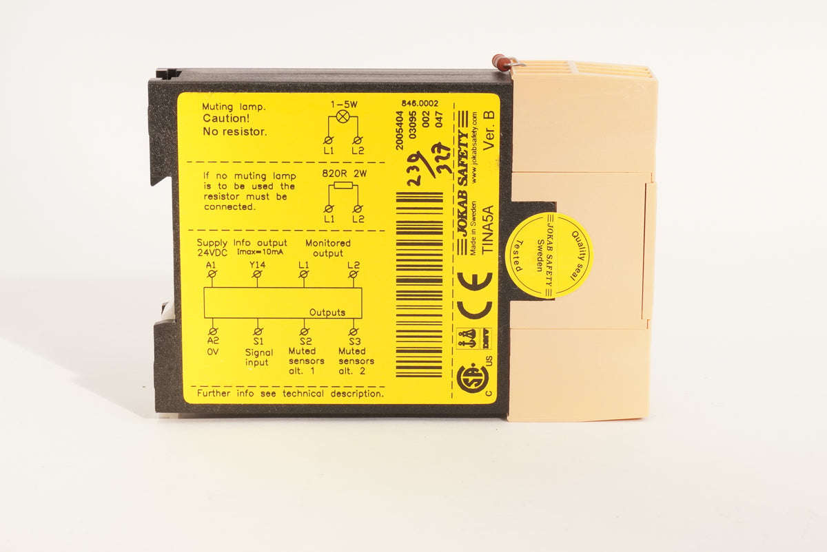 Jokab Safety TINA5A TINA5A Safety Relay Module Ver. B