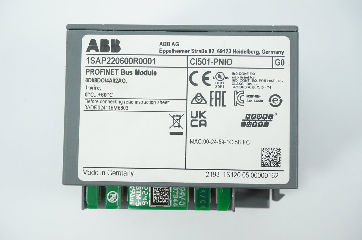 Abb 1SAP220600R0001 CI501-PNIO PROFINET Bus Module