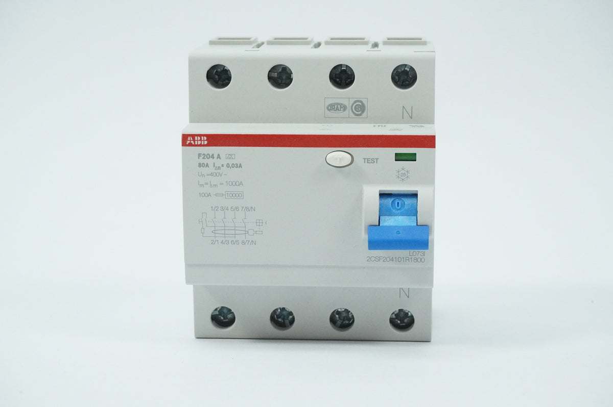 Abb 2CSF204101R1800 F204 A-80/0,03 RCCB Residual Current Circuit Breaker