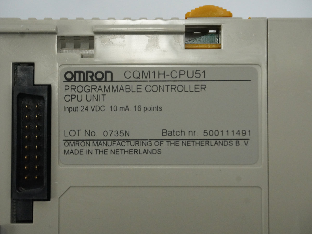 Omron CQM1H-CPU51 Programmable Controller CPU Unit
