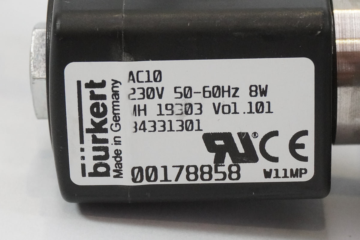 Burkert 00178858 Solenoid Valve Coil AC10