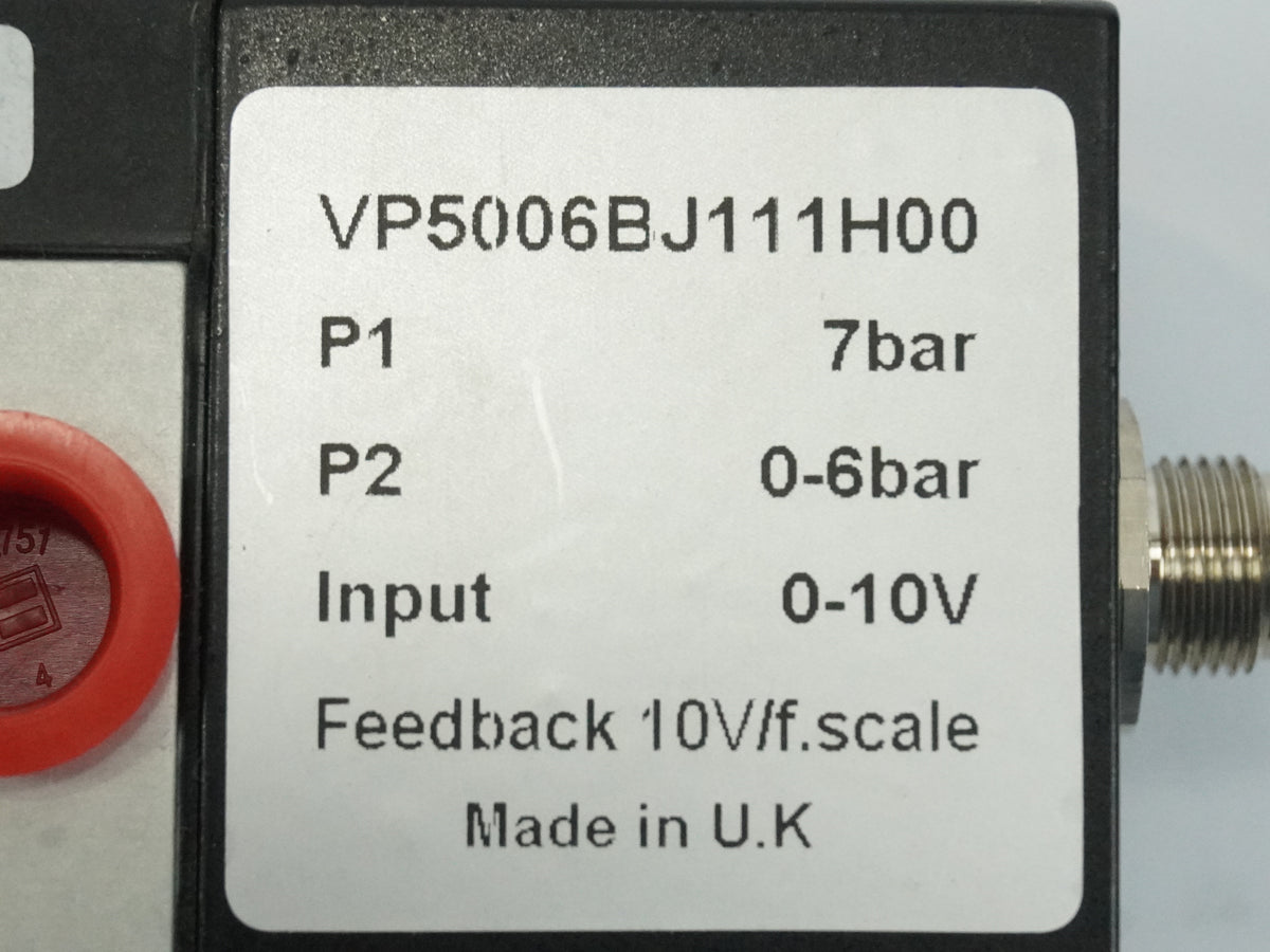 VP5006BJ1111H00 Electro-Pneumatic Pressure Regulator / Proportional Valve