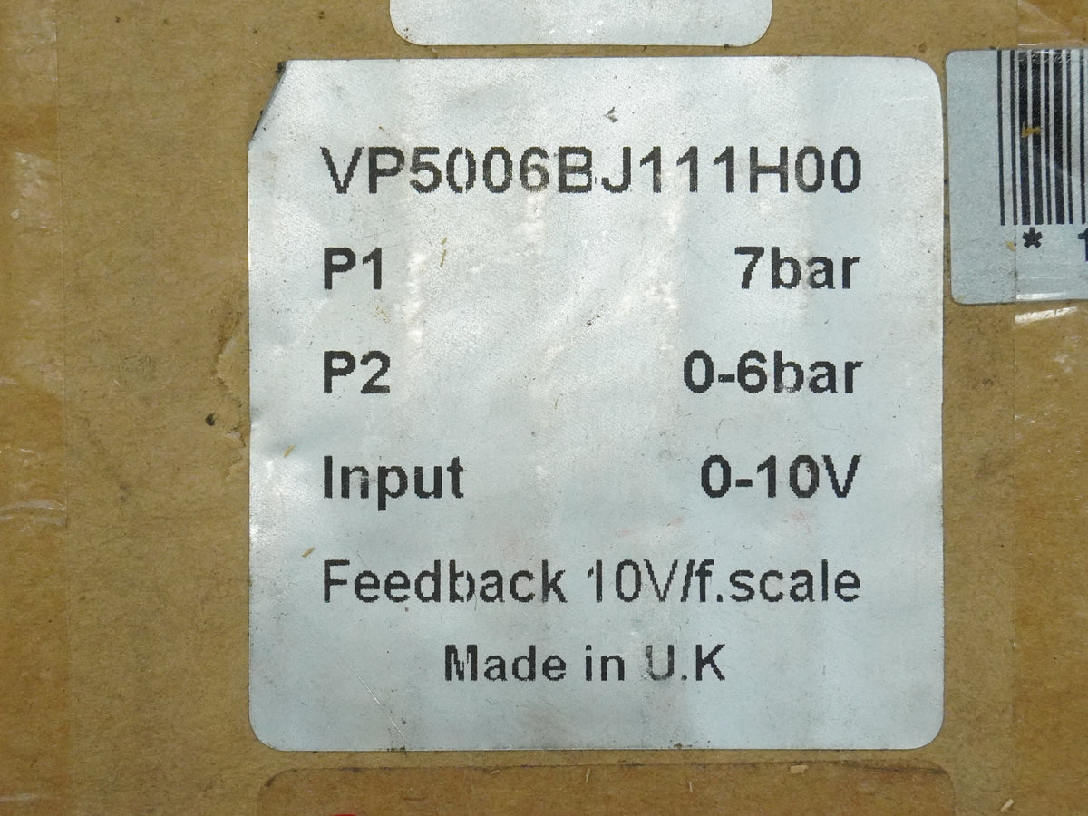 VP5006BJ1111H00 Electro-Pneumatic Pressure Regulator / Proportional Valve