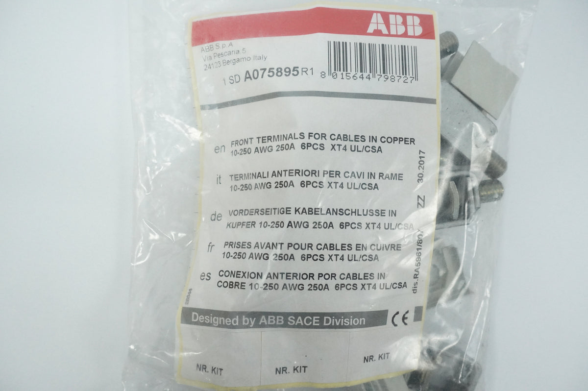 Abb 1SDA075895R1 Front Terminals for Cables in Copper 10-250