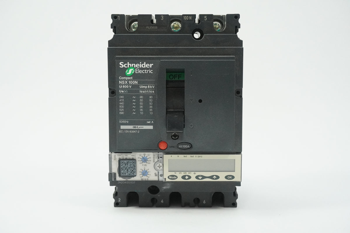 Schneider Electric NSX100N Compact NSX 100N Circuit Breaker 40/100A