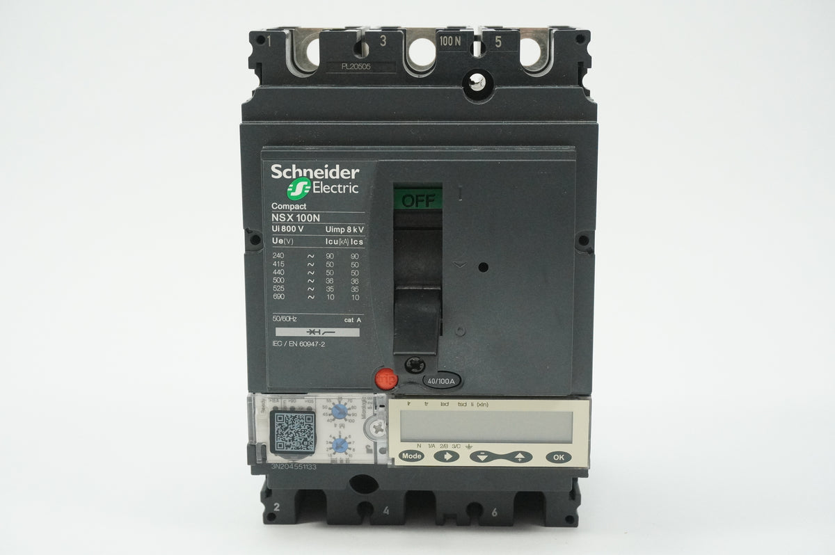 Schneider Electric NSX100N Compact NSX 100N Circuit Breaker 40/100A