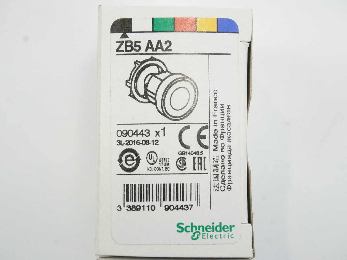 Schneider Electric ZB5AA2 Flush Pushbutton Head White 22mm