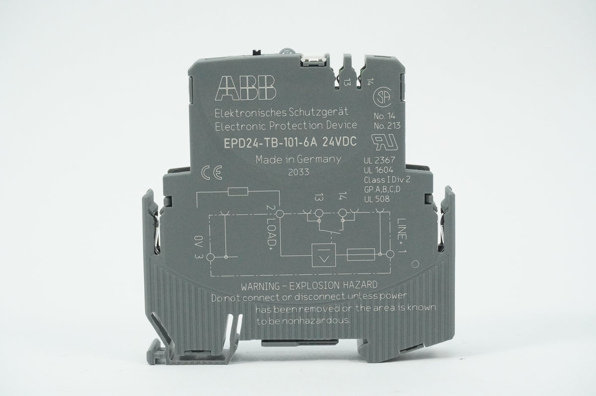 Abb 2CDE601101R2006 EPD24-TB-101-6A Electronic Protection Device Batch 3pcs.