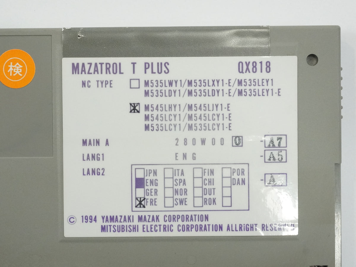 Mitsubishi QX818 Mazatrol T Plus CNC Control Unit