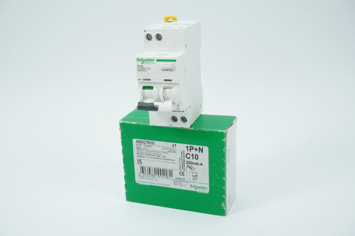SchneiderE A9DC7610 Schneider Electric A9DC7610 Residual Current Breaker with Ov