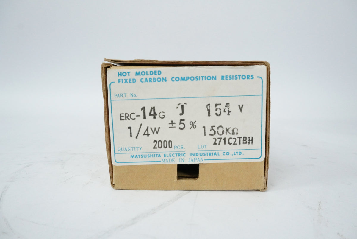 Matsushita Electric Industrial ERC14GJ154V Hot Molded Carbon Comp Resistor