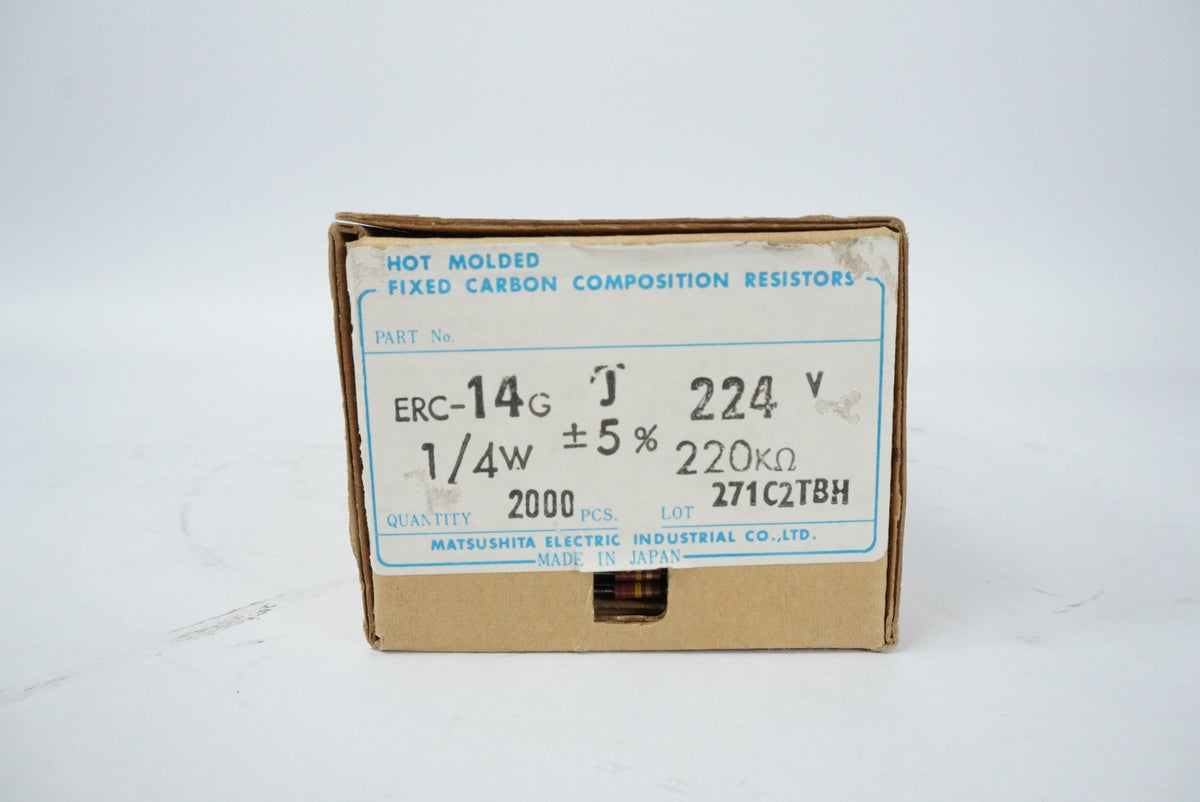 Matsushita Electric Industrial ERC14GJ224V Hot Molded Fixed Carbon Comp Resistor