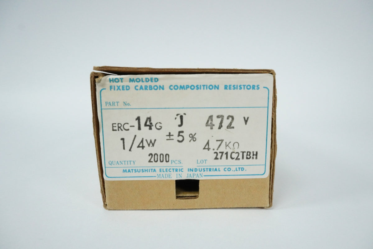 Matsushita Electric Industrial ERC14GJ472V Hot Molded Fixed Carbon Comp Resistor