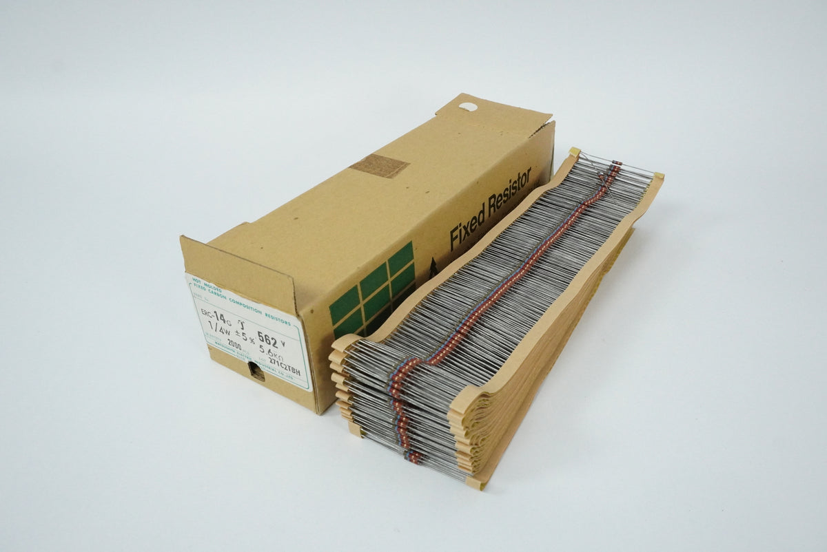 Matsushita Electric Industrial ERC14GJ562V Hot Molded Fixed Carbon Comp Resistor