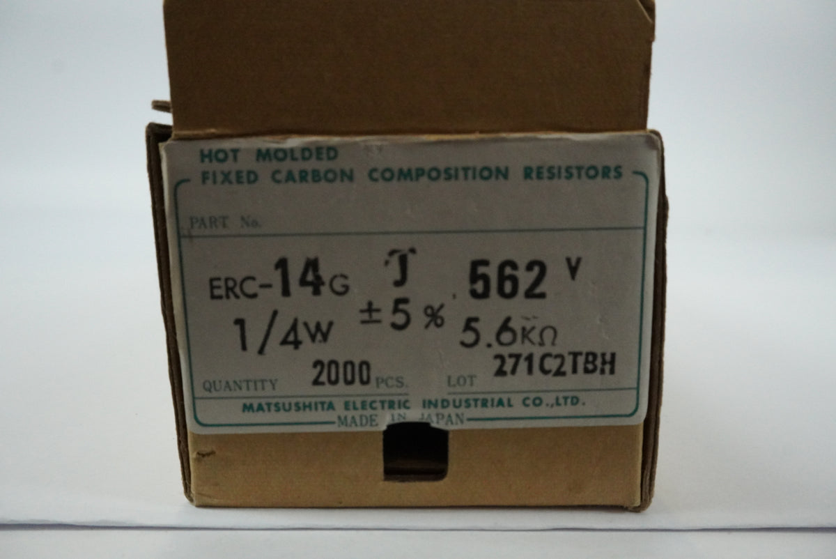 Matsushita Electric Industrial ERC14GJ562V Hot Molded Fixed Carbon Comp Resistor