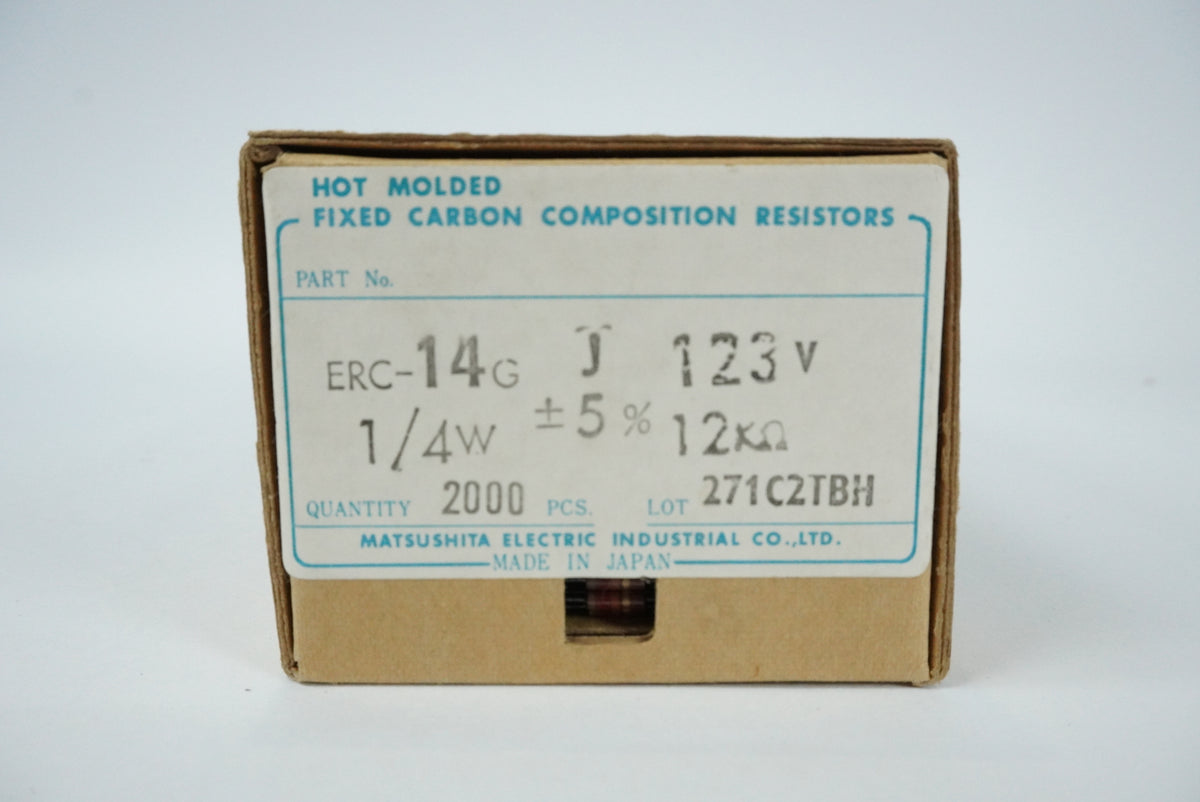 Matsushita Electric Industrial ERC14GJ123V Hot Molded Fixed Carbon Comp Resistor