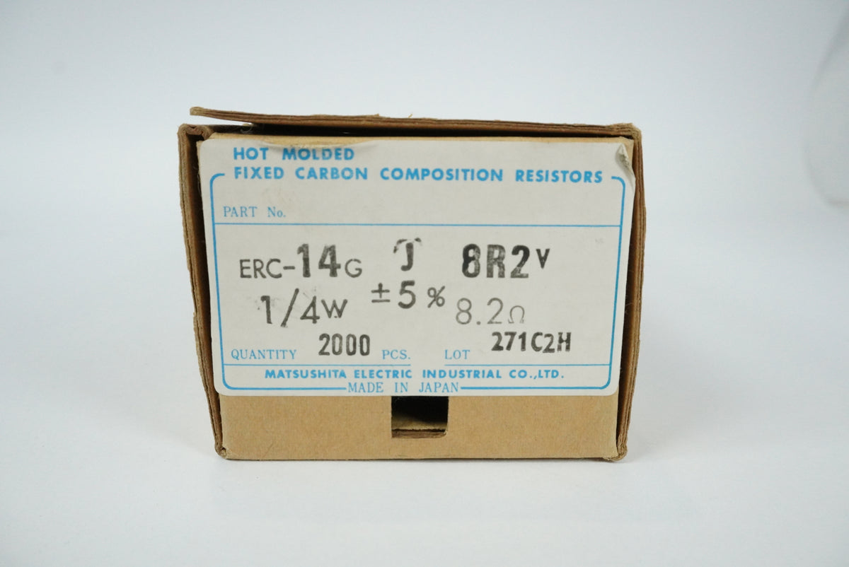Matsushita Electric Industrial ERC14GJ8R2V Hot Molded Fixed Carbon Comp Resistor