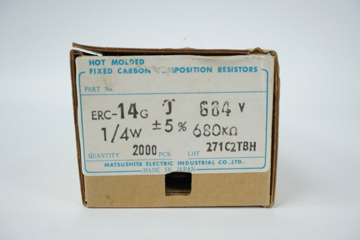 Matsushita Electric Industrial ERC14GJ684V Hot Molded Fixed Carbon Comp Resistor