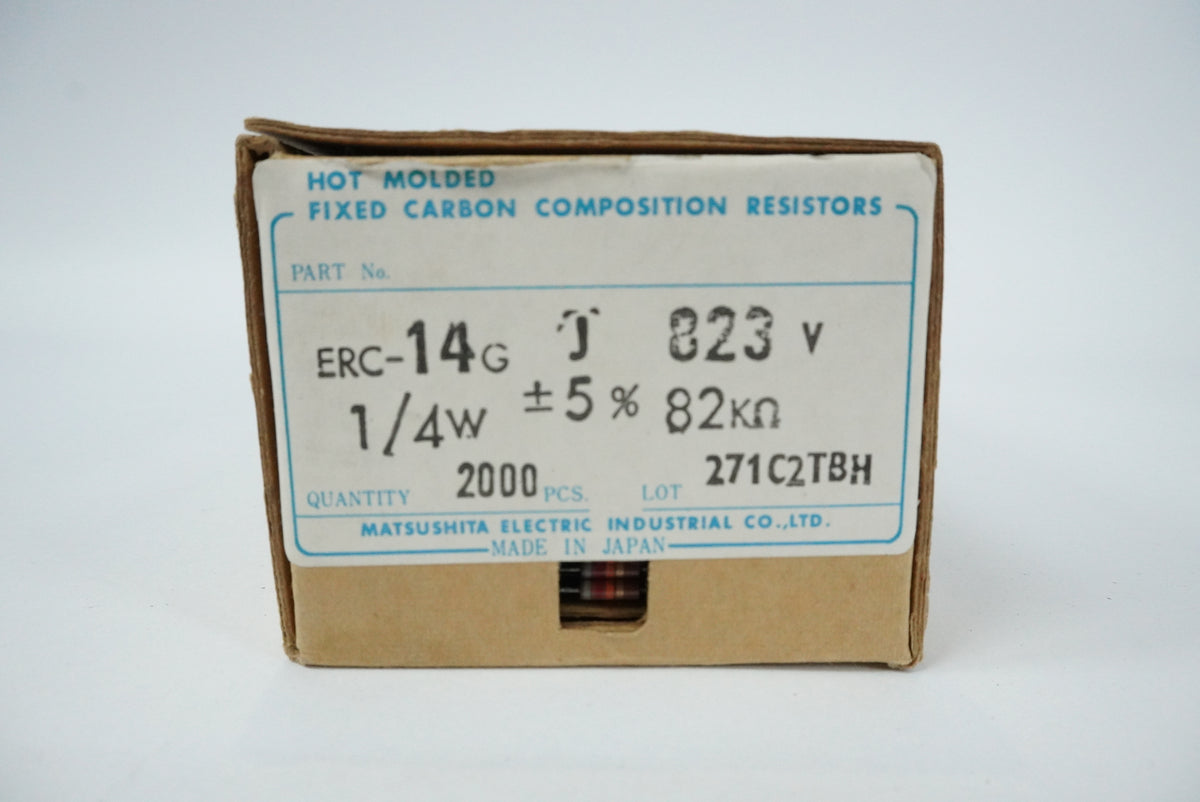 Matsushita Electric Industrial ERC14GJ823V Hot Molded Fixed Carbon Comp Resistor