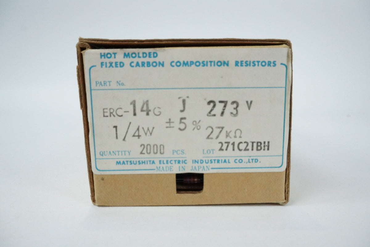 Matsushita Electric Industrial ERC14GJ273V Hot Molded Fixed Carbon Comp Resistor