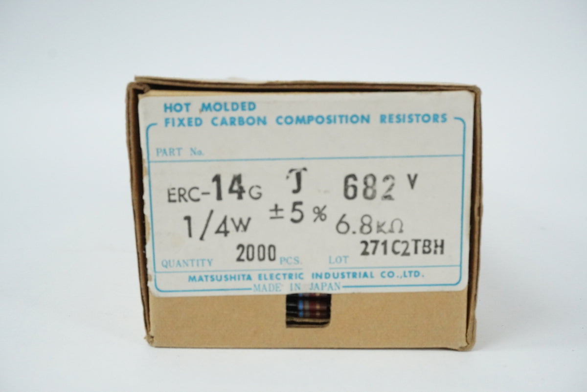 Matsushita Electric Industrial ERC14GJ682V Hot Molded Fixed Carbon Comp Resistor