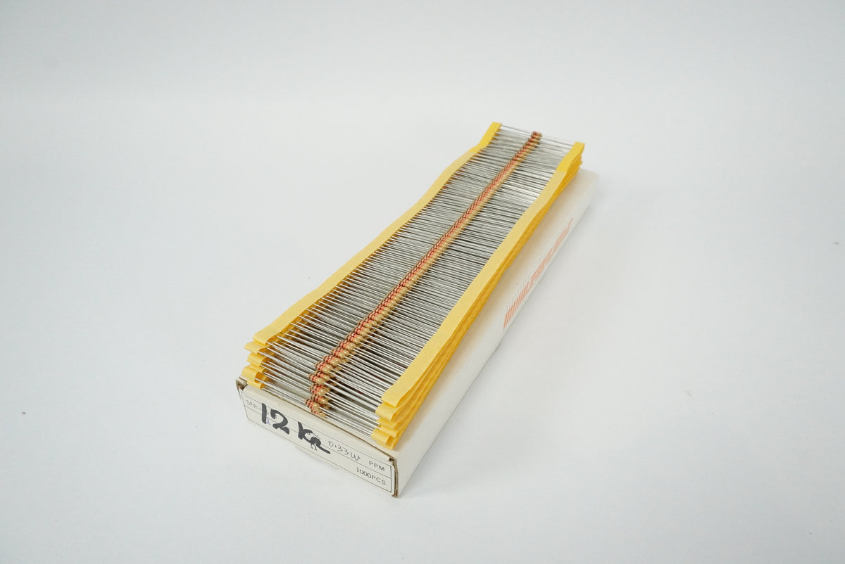 Yageo SFR-25-T 12kΩ 5% 0.33W Film Resistor Batch of 1000 pcs.