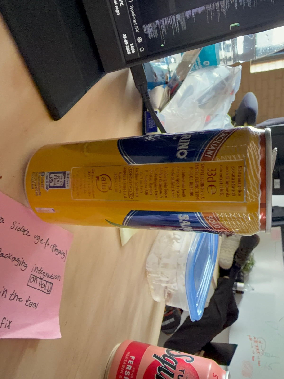 San Pellegrino 555555555555555 Limonata Sparkling Lemon Beverage Can
