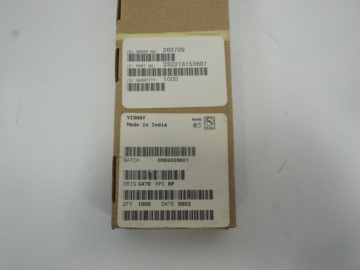 Vishay 2322 181 53681 SFR25 680R 5% Metal Film Resistor