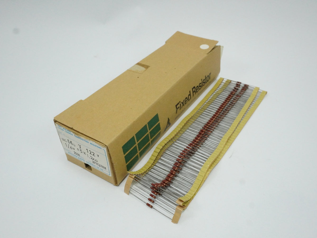 Matsushita Electric Industrial ERC14GJ122V Hot Molded Fixed Carbon Comp Resistor