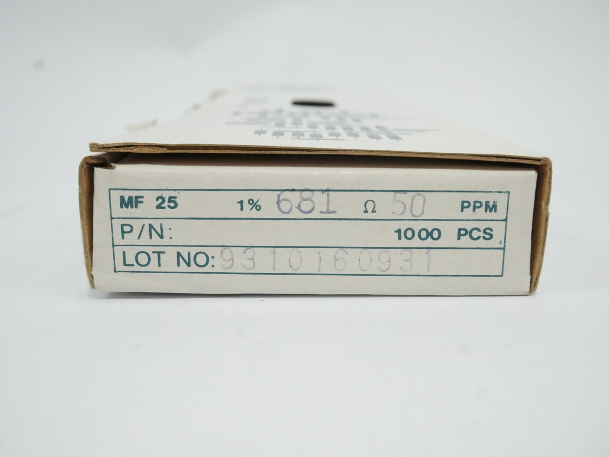 Yageo MF0207FTE52-681R MF 25 Metal Film Resistor 681 Ohm 1% 50PPM