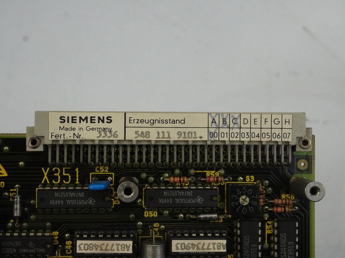 Siemens 6FX1111-1AA01 6FX1111-1AA01 Circuit Board