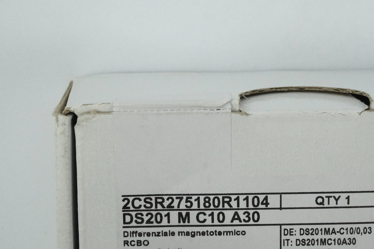 Abb 2CSR275180R1104 DS201 M C10 A30 RCBO 1P+N System pro M Compact