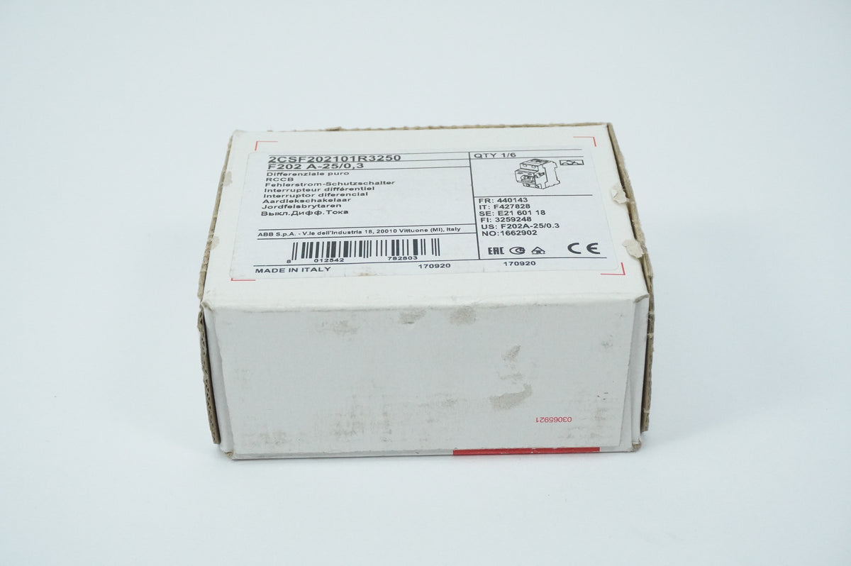 Abb 2CSF202101R3250 F202 A-25/0,3 RCCB Residual Current Circuit Breaker