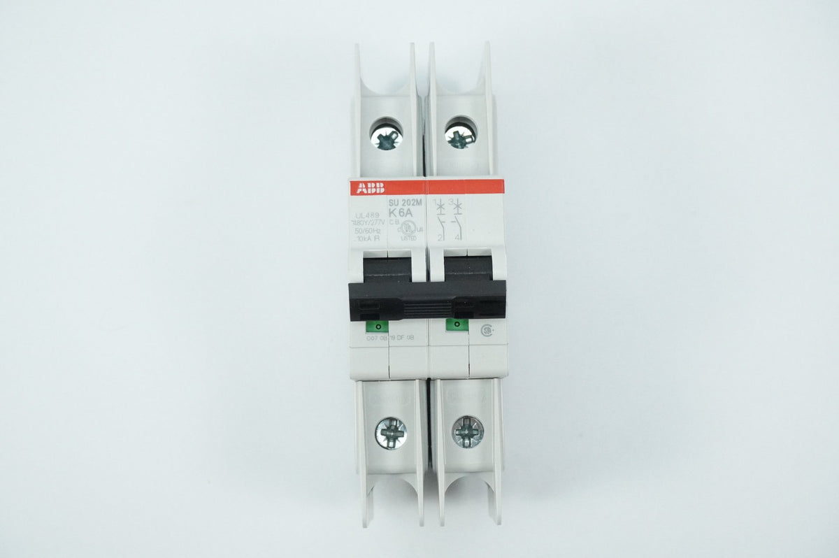 Abb 2CDS272337R0377 SU 202M-K6 Circuit Breaker 2-pole 6A K-characteristic