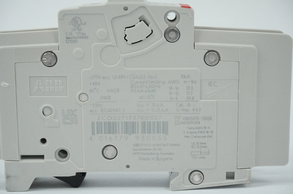 Abb 2CDS271337R0357 SU 201M-K5 Circuit Breaker System Pro M Compact