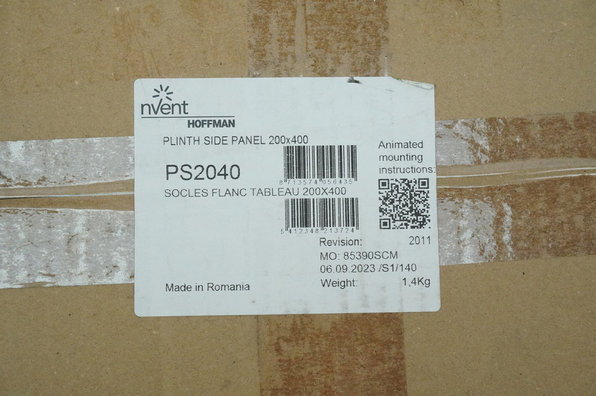 nVent Hoffman PS2040 Plinth Side Panel 200x400