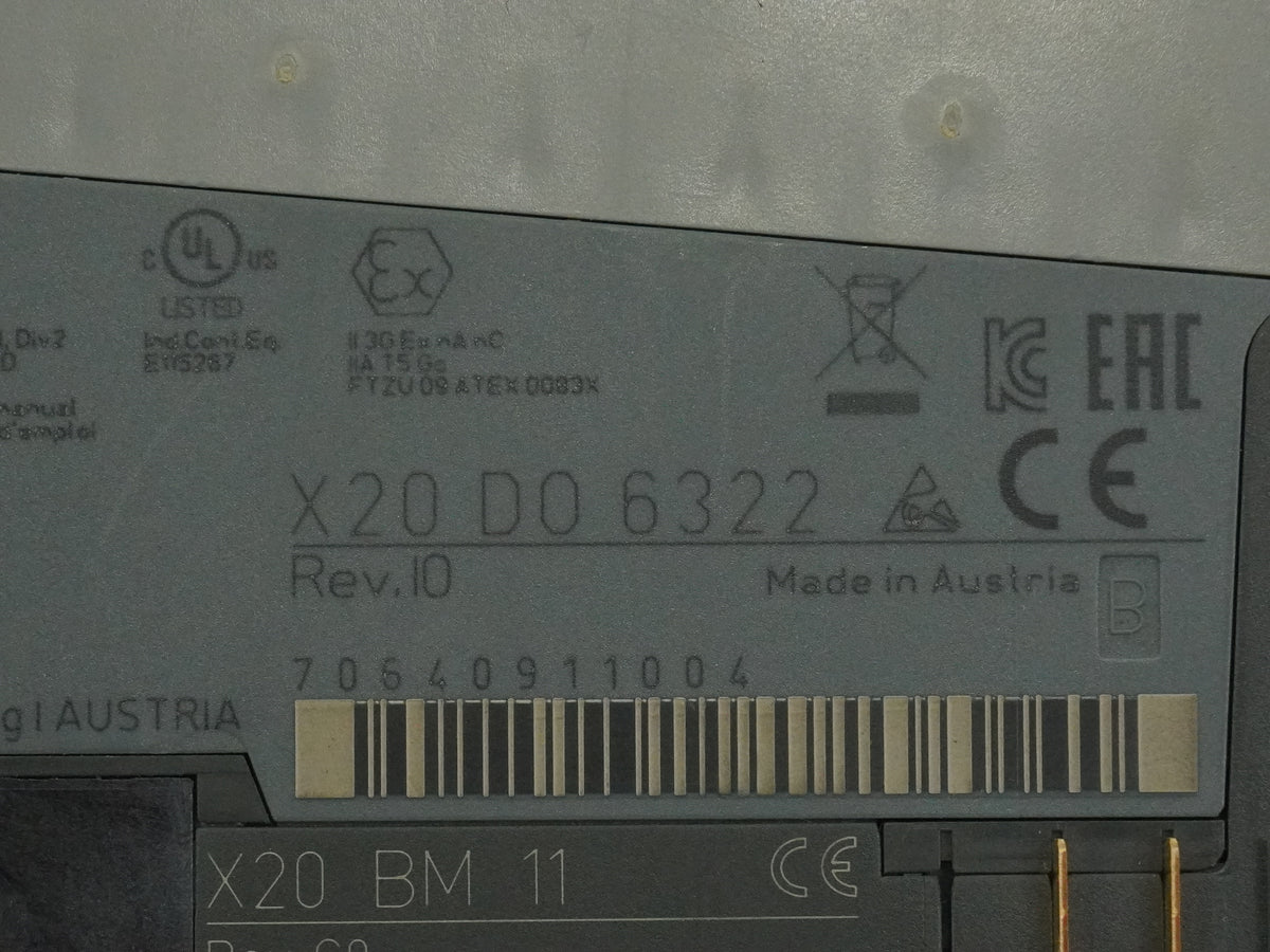 B&R X20D06322 Digital Output with X20 BM 11