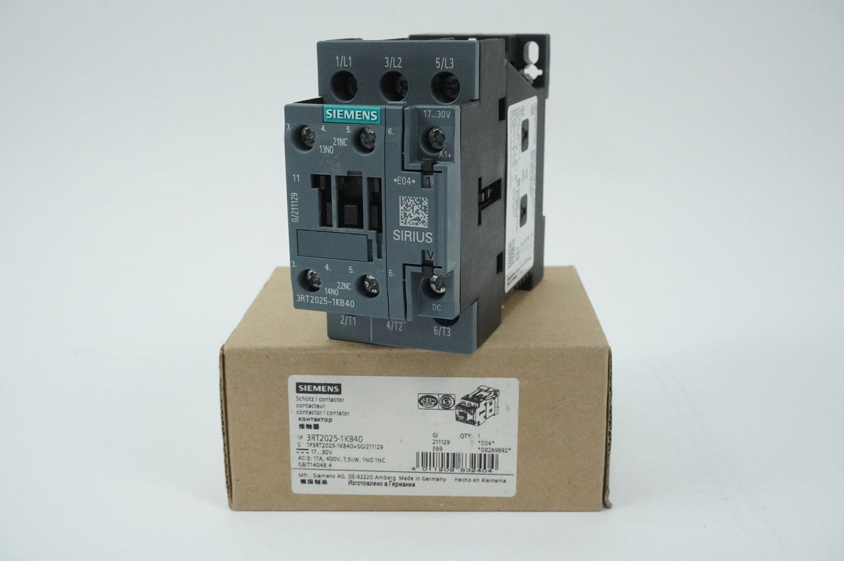 Siemens 3RT2025-1KB40 3RT2025-1KB40 Contactor