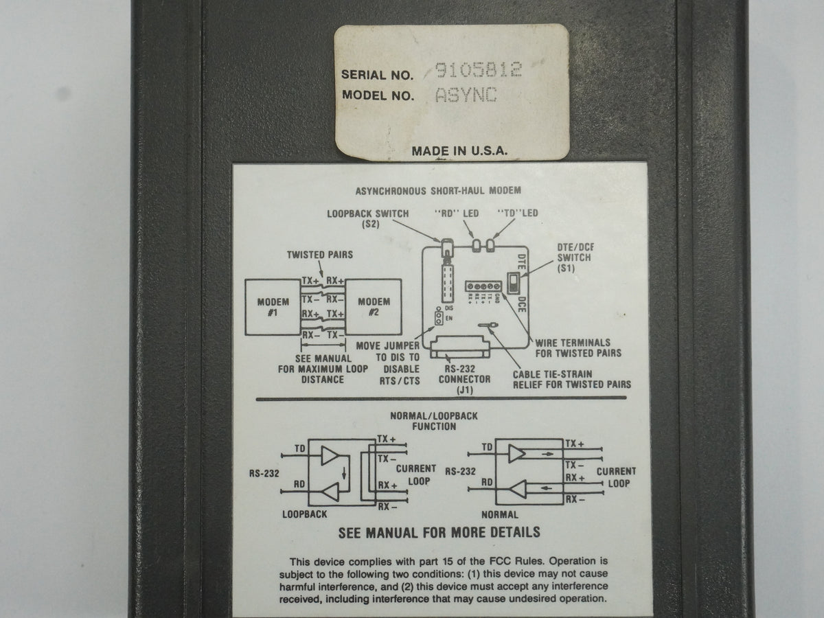 Trend ASYNC SHORT HAUL MODEM